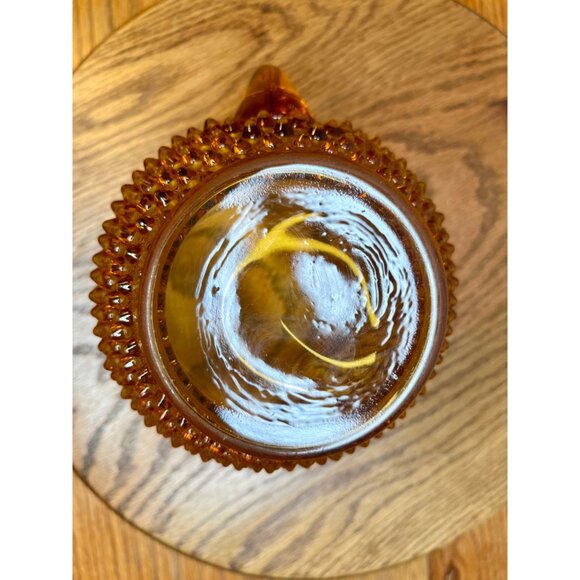 Fenton Amber Glass Hobnail Squat Pitcher/Jug - Picture 6 of 9